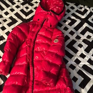 Pink toddler moncler coat